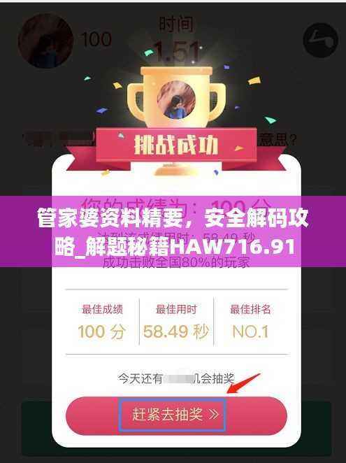 管家婆资料精要,安全解码攻略_解题秘籍HAW716.91