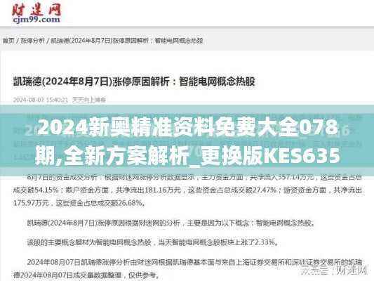 2024新奥精准资料免费大全078期,全新方案解析_更换版KES635.29