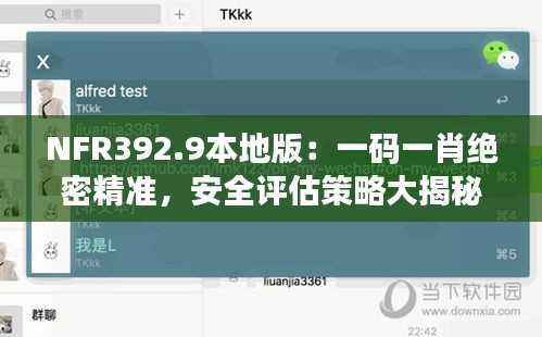 NFR392.9本地版:一码一肖绝密精准,安全评估策略大揭秘