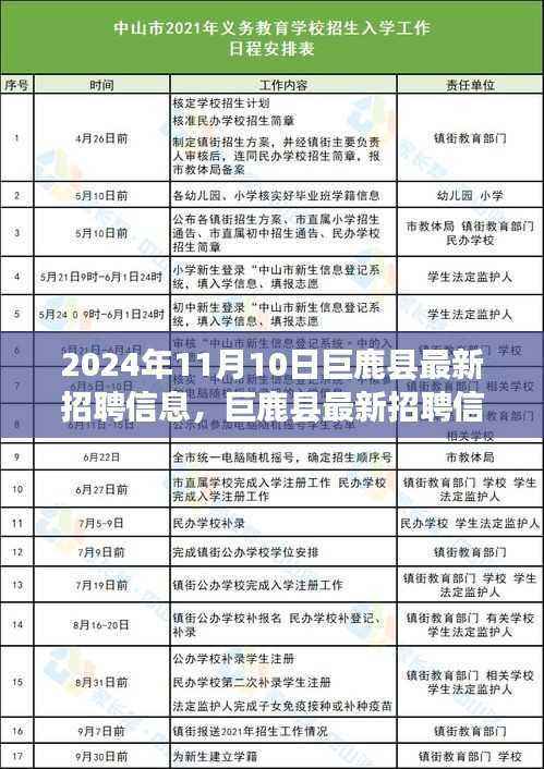 巨鹿县最新招聘信息获取与应聘全攻略,初学者与进阶用户指南(2024年11月10日更新)