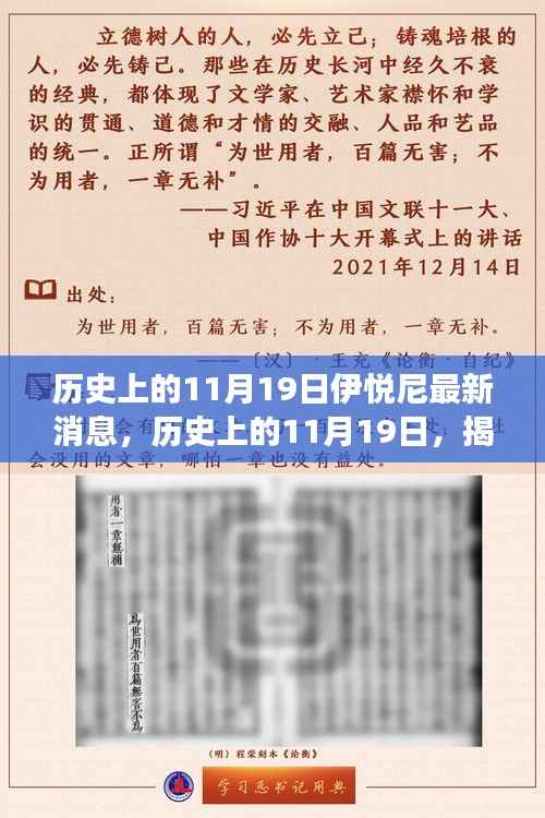 揭秘伊悦尼最新消息背后的故事,历史上的11月19日深度解析