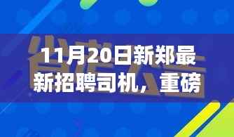 11月20日新郑最新司机招聘信息,职业未来从这里起航