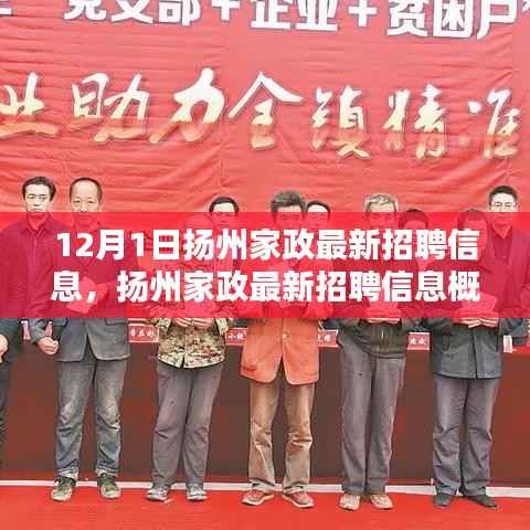 扬州家政最新招聘信息概览,12月专刊