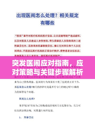 突发医闹应对指南,应对策略与关键步骤解析