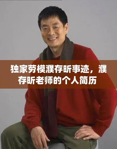 独家劳模濮存昕事迹,濮存昕老师的个人简历