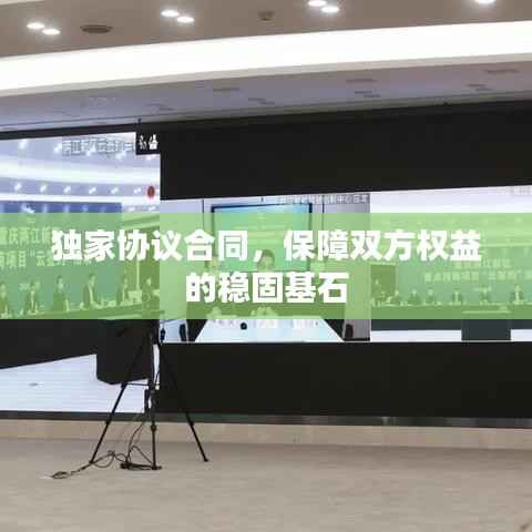 独家协议合同,保障双方权益的稳固基石