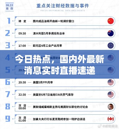 今日热点,国内外最新消息实时直播速递